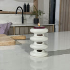 Abstract White Tealight/SmartScents Holder - PartyLite US