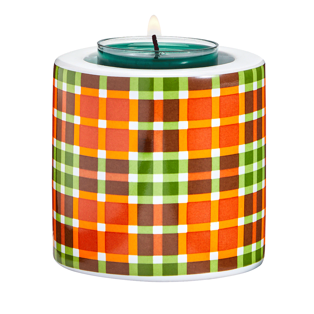 Autumn Tartan Candle Holder, Set of 2 - PartyLite US