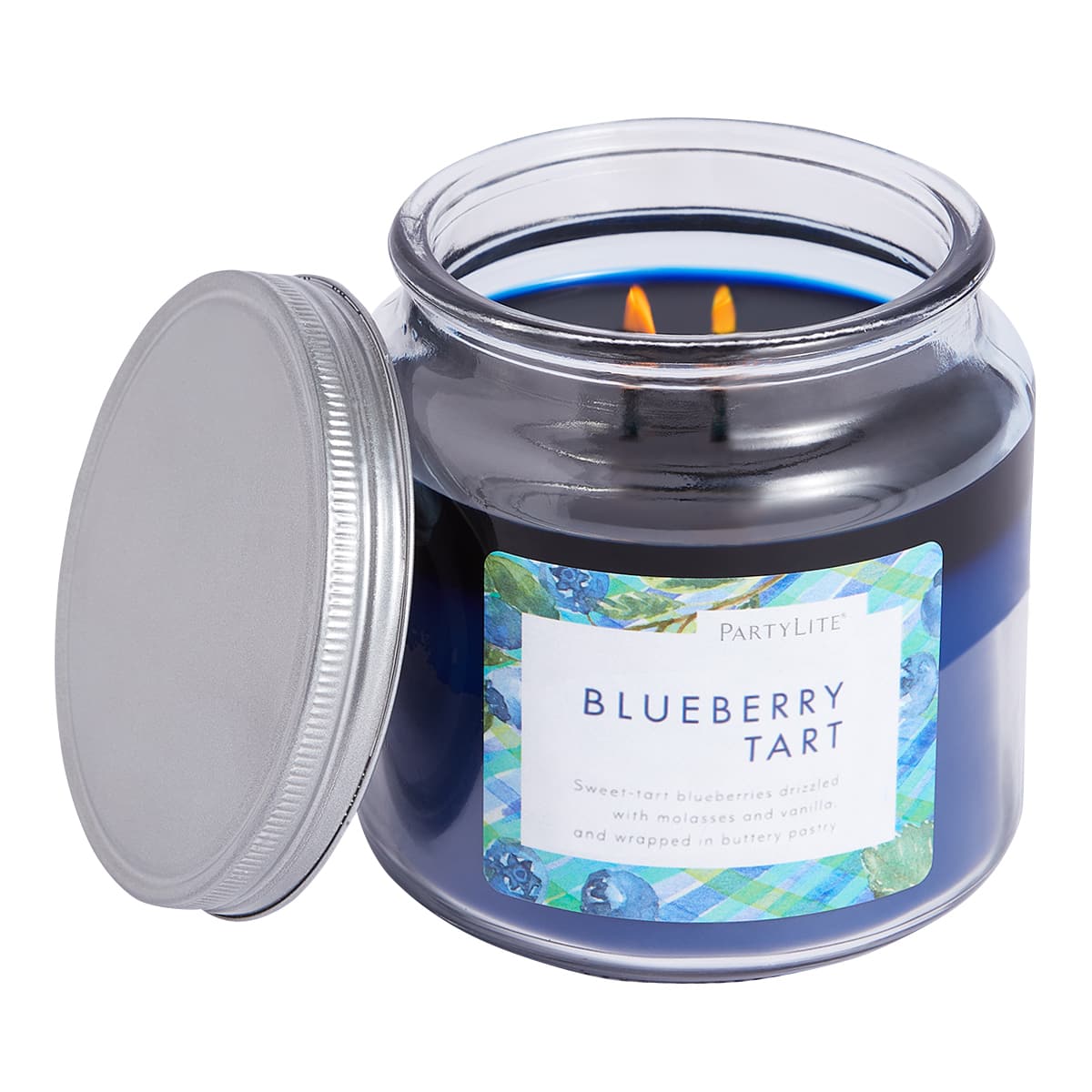 Blueberry Tart Farm Stand Favorites Jar Candle - PartyLite US