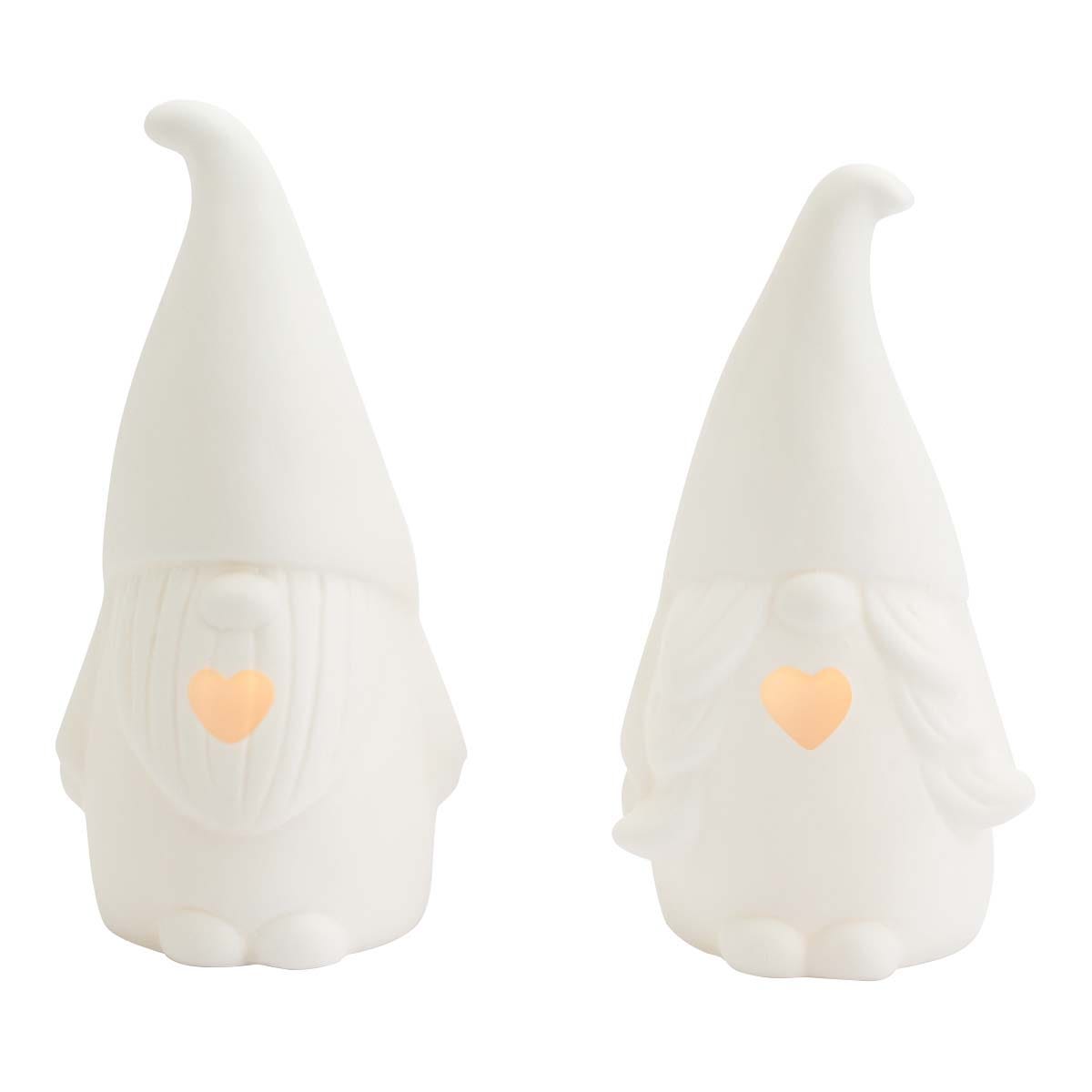 Heart-y Gnome Tealight Holder Pair - PartyLite US