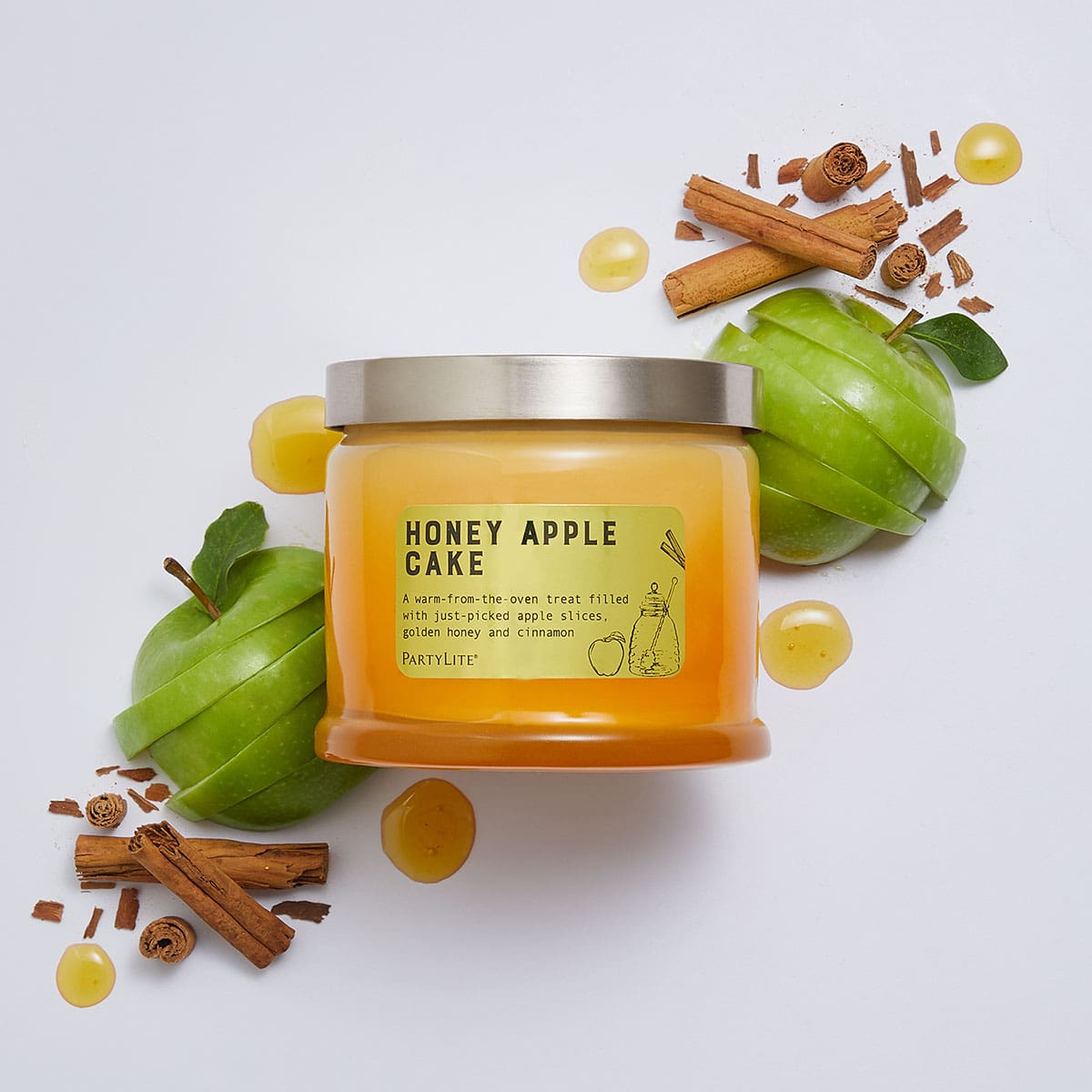 Honey Apple Cake 3-Wick Jar Candle - PartyLite US