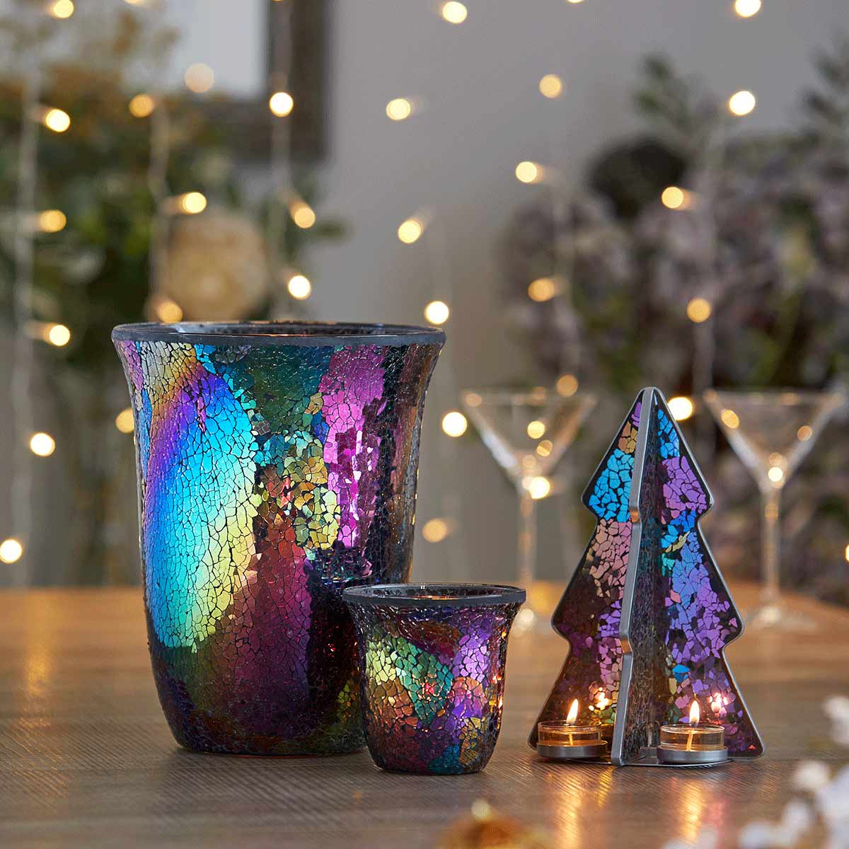 Mystic Glimmer Tree Tealight Holder - PartyLite US