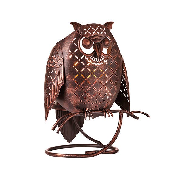 Rustic Owl Jar Candle Holder - PartyLite US