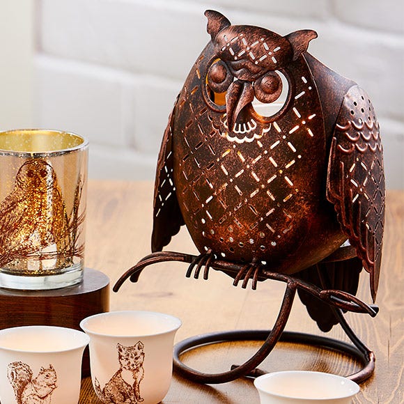 OWL CANDLE HOLDER sale