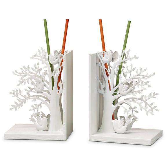 SmartScents by PartyLite‚™ Holder - White Woodland Bookends - PartyLite US