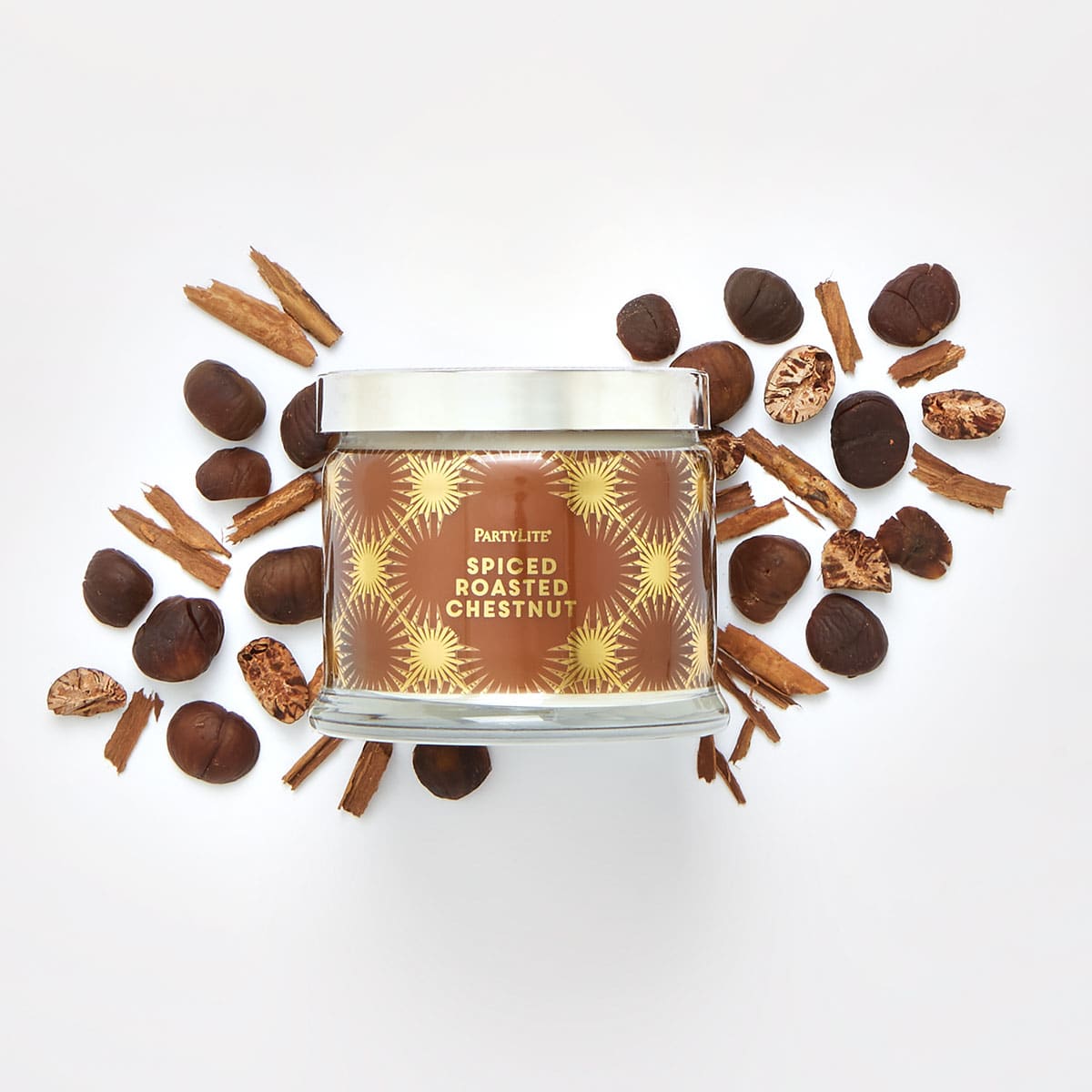 Spiced Roasted Chestnut 3 Wick Jar Candle - PartyLite US