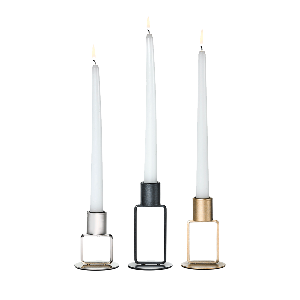 Tricolor Taper Holder Trio - PartyLite US