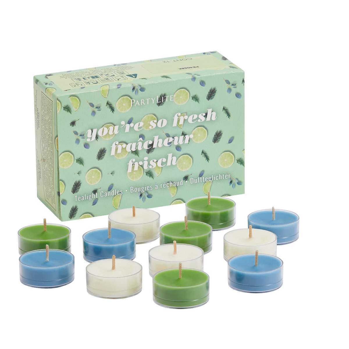 You're So Fresh 12-Piece Tealight Sampler - PartyLite US